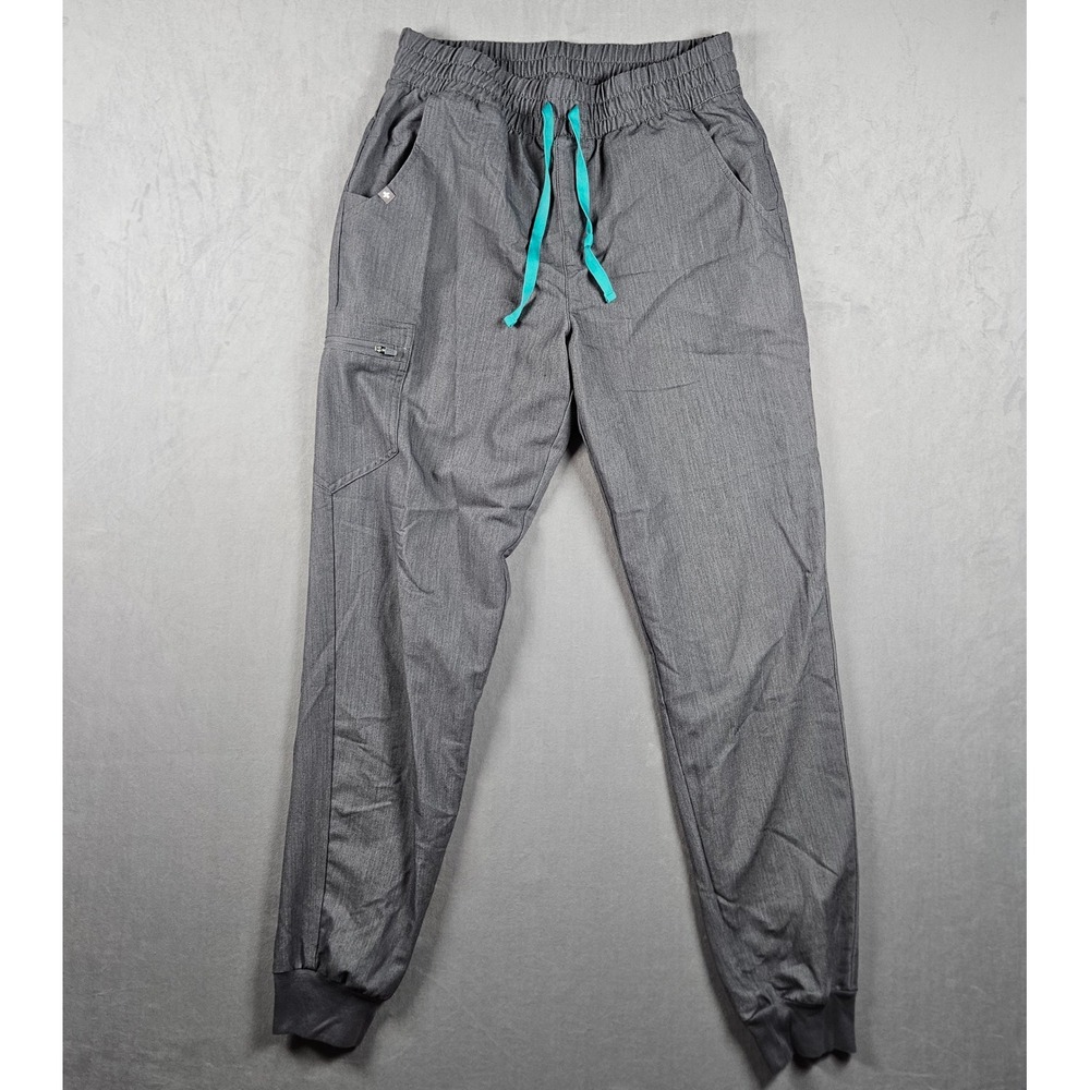 FIGS Zamora Jogger Scrub Pants Womens Medium Tall Gray Technical Collection - Picture 2 of 11